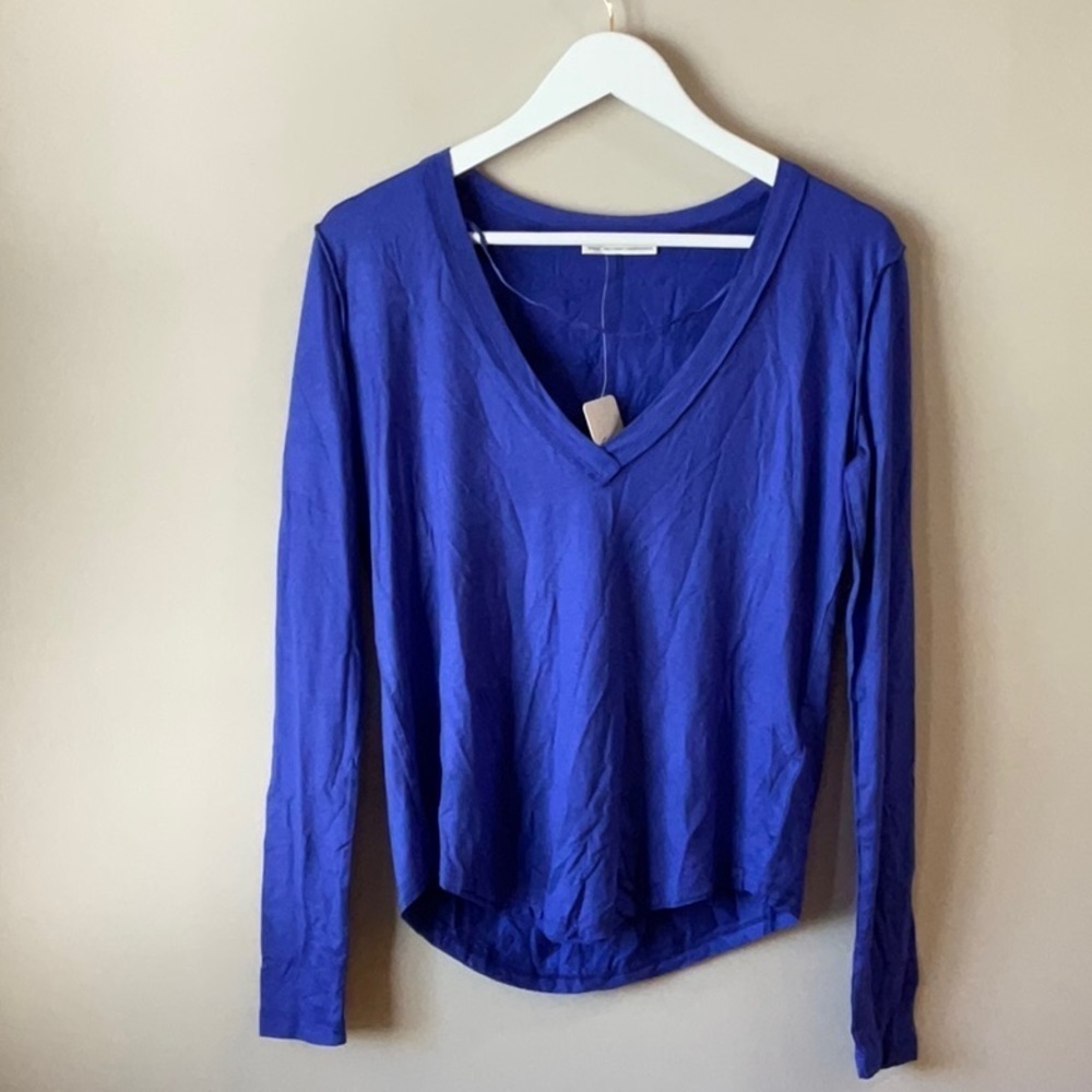 Free People Woman’s long sleeve v neck purple